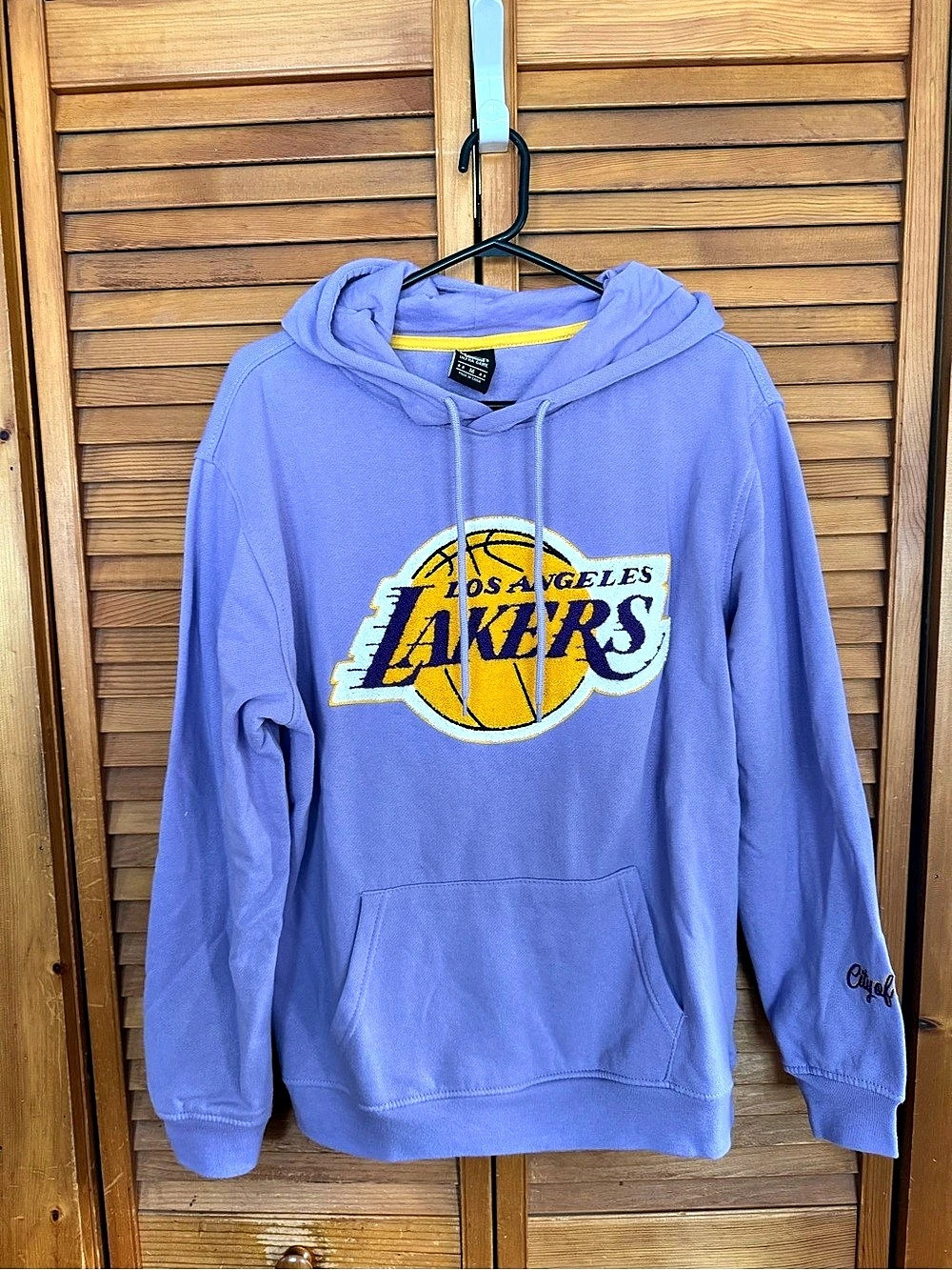 Aeropostale Los Angeles Lakers Hoodie Purple & Yellow Medium Like New
